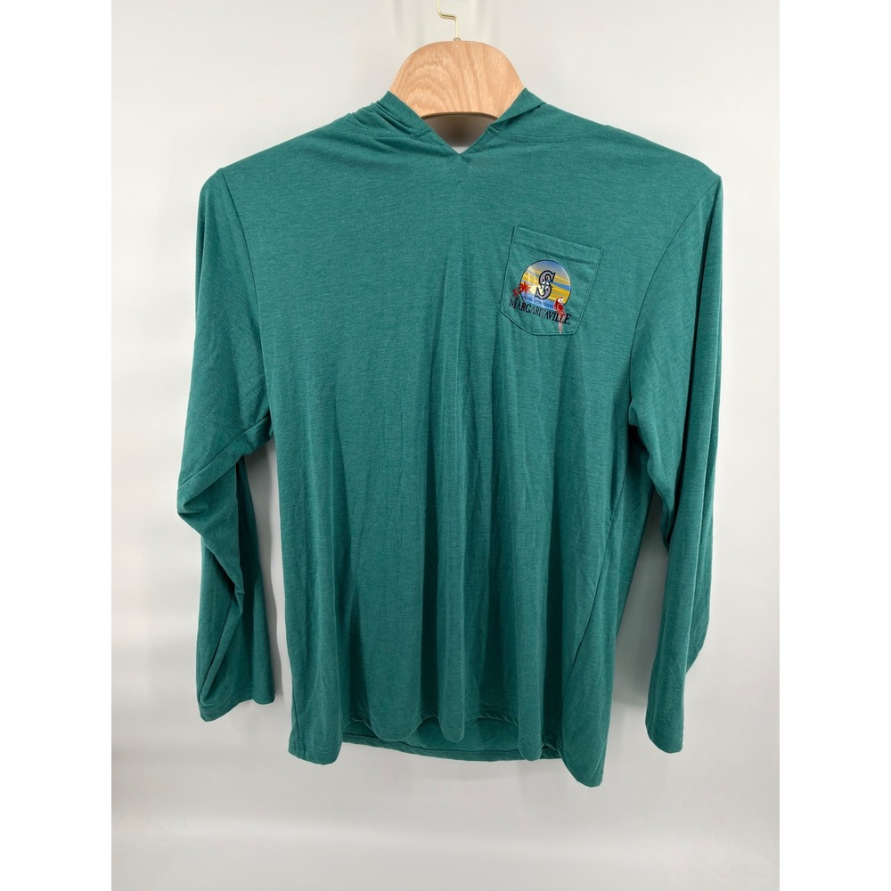 Margaritaville Seattle Mariners Lightweight Hoodie Shirt Mens XXL Teal Heather